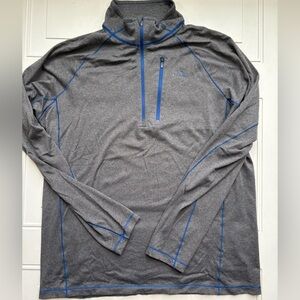 L.L. Bean Men’s Lightweight 1/4 Zip Performance Pullover Gray Size Medium